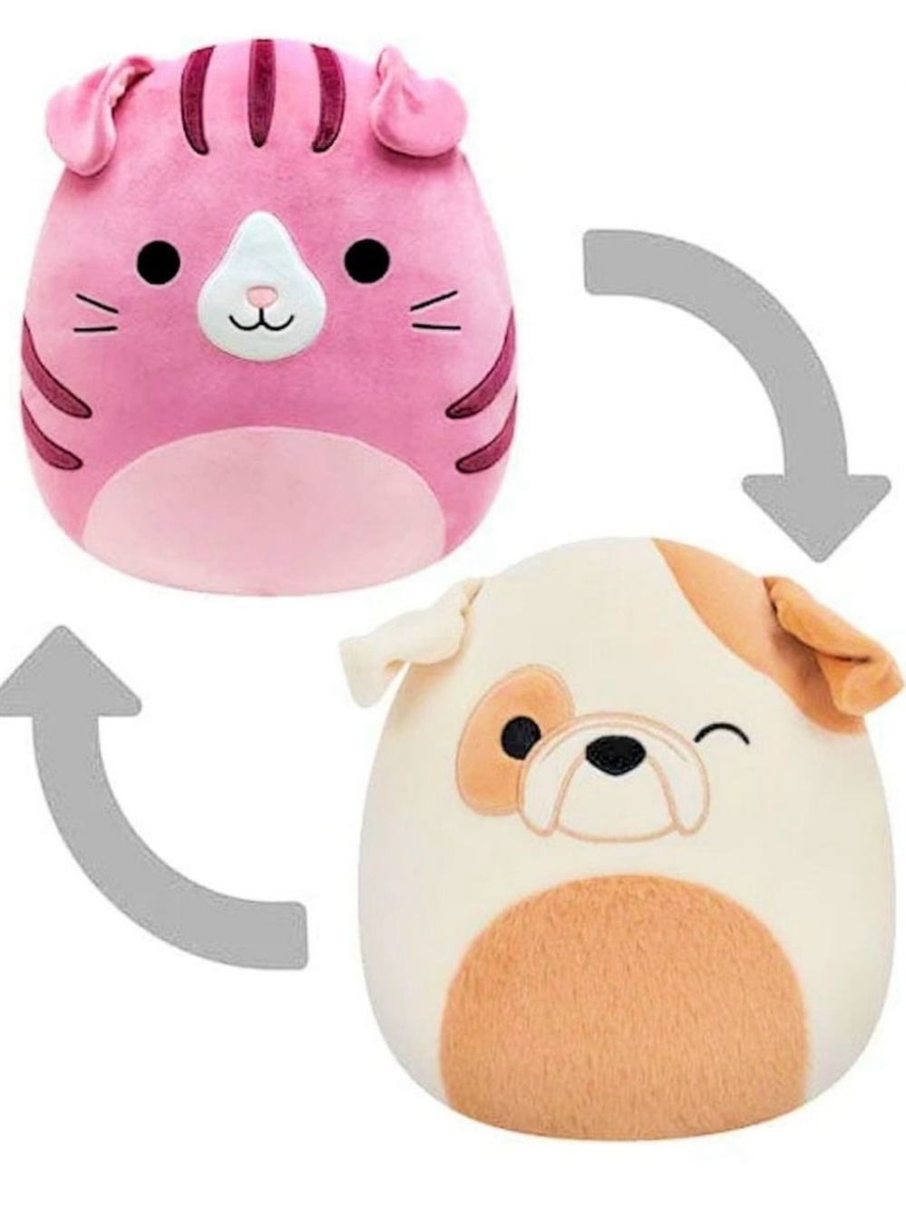 Squishmallows Flip-A-Mallows Cat to Dog